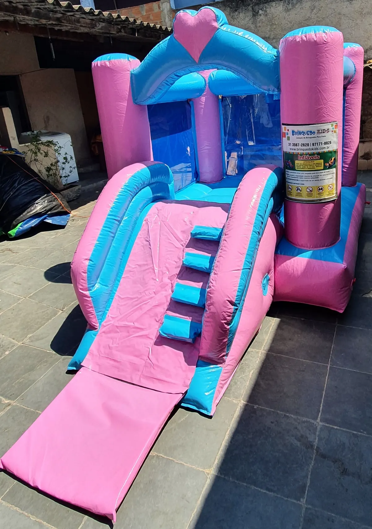 Mini com Escorrega Coração